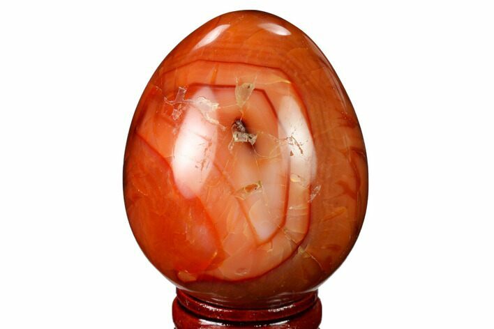 Colorful, Polished Carnelian Agate Egg - Madagascar #172697